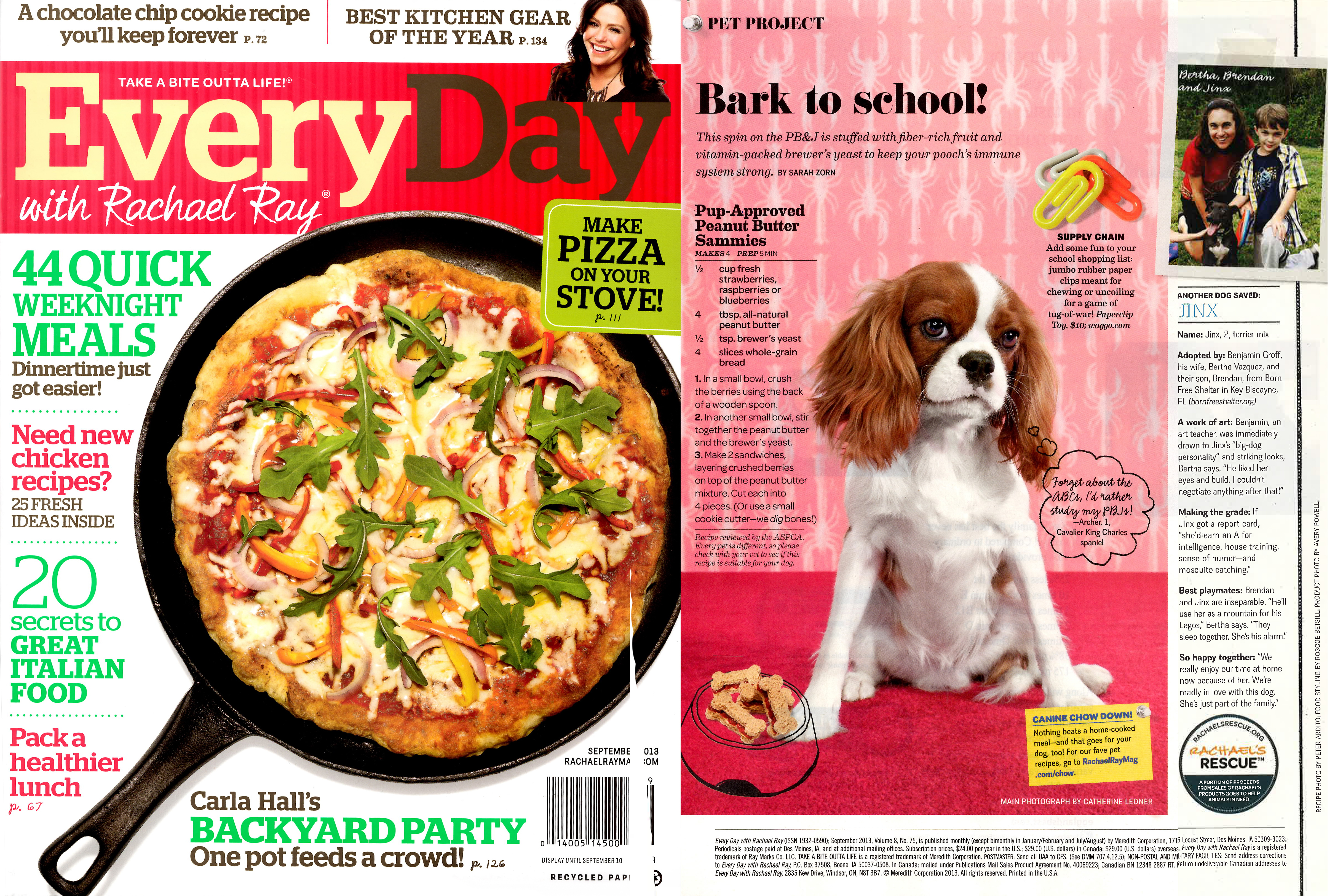Rachel Ray Everyday August 2013 Dog Gifts Rubber Paperclip